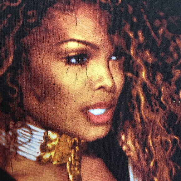 1993 Janet Jackson World Tour T-shirt, black, L - Picture 10 of 13